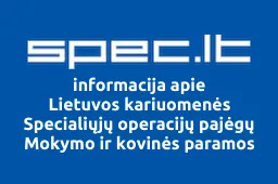 Lietuvos kariuomenės Specialiųjų operacijų pajėgų Mokymo ir kovinės paramos centras | spec.lt