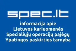 Lietuvos kariuomenės Specialiųjų operacijų pajėgų Ypatingos paskirties tarnyba | spec.lt