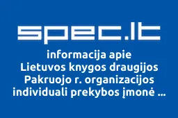 Lietuvos knygos draugijos Pakruojo r. organizacijos individuali prekybos įmonė Aušrinė iliustracija