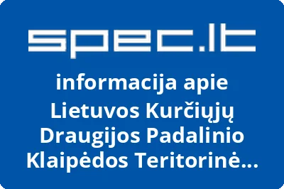 LIETUVOS KURČIŲJŲ DRAUGIJOS KLAIPĖDOS SKYRIUS