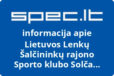 Lietuvos Lenkų Šalčininkų rajono Sporto klubo Solča prekybos įmonė