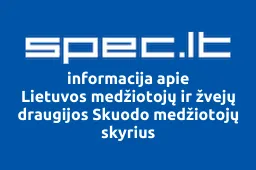Lietuvos medžiotojų ir žvejų draugijos Skuodo medžiotojų skyrius | spec.lt