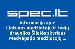 Lietuvos medžiotojų ir žvejų draugijos Šilalės skyriaus Medvėgalio medžiotojų burelis | spec.lt