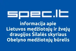 Lietuvos medžiotojų ir žvejų draugijos Šilalės skyriaus Obelyno medžiotojų būrelis | spec.lt