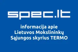 Lietuvos Mokslininkų Sąjungos skyrius TERMO | spec.lt