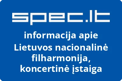 Lietuvos nacionalinė filharmonija, koncertinė įstaiga