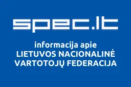 LIETUVOS NACIONALINĖ VARTOTOJŲ FEDERACIJA iliustracija