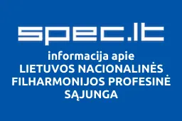 LIETUVOS NACIONALINĖS FILHARMONIJOS PROFESINĖ SĄJUNGA | spec.lt