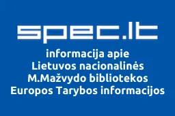 Lietuvos nacionalinės M.Mažvydo bibliotekos Europos Tarybos informacijos ir dokumentacijos centras | spec.lt