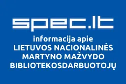 LIETUVOS NACIONALINĖS MARTYNO MAŽVYDO BIBLIOTEKOSDARBUOTOJŲ PROFESINĖ SĄJUNGA iliustracija