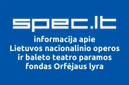 Lietuvos nacionalinio operos ir baleto teatro paramos fondas Orfėjaus lyra iliustracija