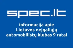 Lietuvos neįgaliųjų automobilistų klubas 9 ratai | spec.lt