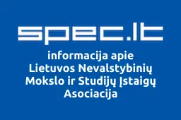 Lietuvos Nevalstybinių Mokslo ir Studijų Įstaigų Asociacija | spec.lt