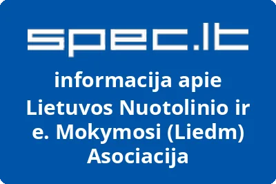 Lietuvos Nuotolinio ir e. Mokymosi (Liedm) Asociacija