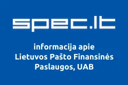 Lietuvos Pašto Finansinės Paslaugos, UAB