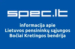 Lietuvos pensininkų sąjungos Bočiai Kretingos bendrija | spec.lt