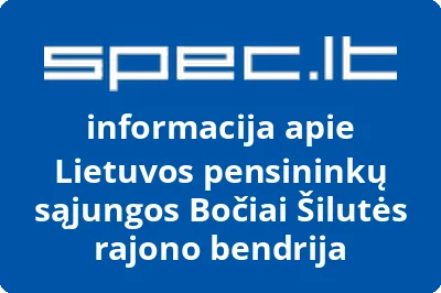 Lietuvos pensininkų sąjungos Bočiai Šilutės rajono bendrija