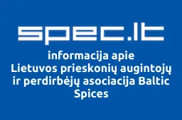 Lietuvos prieskonių augintojų ir perdirbėjų asociacija Baltic Spices | spec.lt