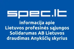 Lietuvos profesinės sąjungos Solidarumas AB Lietuvos draudimas Anykščių skyrius iliustracija