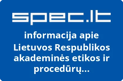Lietuvos Respublikos akademinės etikos ir procedūrų kontrolieriaus tarnyba