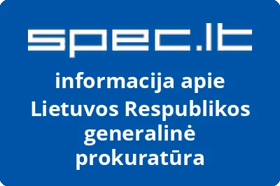 Lietuvos Respublikos generalinė prokuratūra