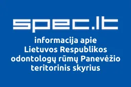 Lietuvos Respublikos odontologų rūmų Panevėžio teritorinis skyrius | spec.lt