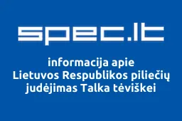 Lietuvos Respublikos piliečių judėjimas Talka tėviškei | spec.lt