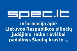 Lietuvos Respublikos piliečių judėjimo Talka Tėviškei padalinys Šiaulių krašto visuomeninis piliečių seimelis iliustracija