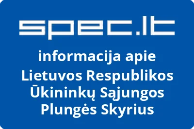 Lietuvos Respublikos ūkininkų sąjungos Plungės skyrius