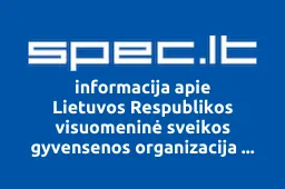 Lietuvos Respublikos visuomeninė sveikos gyvensenos organizacija Nauja pradžia | spec.lt