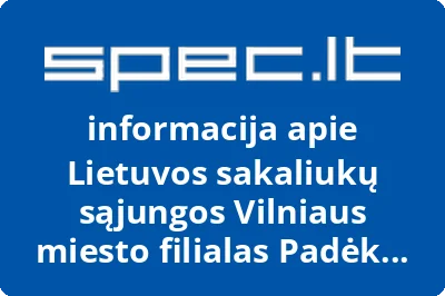 Lietuvos sakaliukų sąjungos Vilniaus miesto filialas Padėk pritapti