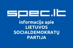 LIETUVOS SOCIALDEMOKRATŲ PARTIJA | spec.lt