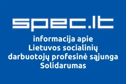 Lietuvos socialinių darbuotojų profesinė sąjunga Solidarumas | spec.lt