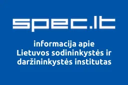 Lietuvos sodininkystės ir daržininkystės institutas | spec.lt
