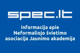 Neformaliojo švietimo asociacija Jaunimo akademija | spec.lt
