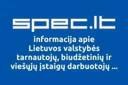 Lietuvos valstybės tarnautojų, biudžetinių ir viešųjų įstaigų darbuotojų profesinė sąjunga | spec.lt