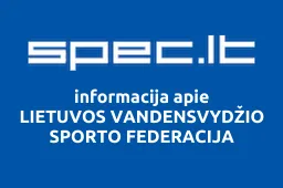LIETUVOS VANDENSVYDŽIO SPORTO FEDERACIJA | spec.lt