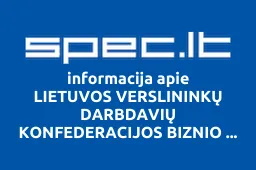 LIETUVOS VERSLININKŲ DARBDAVIŲ KONFEDERACIJOS BIZNIO CENTRAS, UAB iliustracija