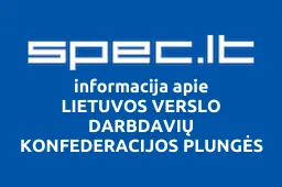 LIETUVOS VERSLO DARBDAVIŲ KONFEDERACIJOS PLUNGĖS FILIALAS | spec.lt