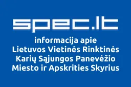 Lietuvos Vietinės Rinktinės Karių Sąjungos Panevėžio Miesto ir Apskrities Skyrius | spec.lt