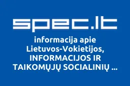 Lietuvos-Vokietijos, INFORMACIJOS IR TAIKOMŲJŲ SOCIALINIŲ TYRIMŲ TARNYBA, UAB iliustracija