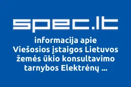 Viešosios įstaigos Lietuvos žemės ūkio konsultavimo tarnybos Elektrėnų savivaldybės biuras | spec.lt