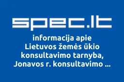 Lietuvos žemės ūkio konsultavimo tarnyba, Jonavos r. konsultavimo biuras | spec.lt