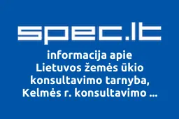 Lietuvos žemės ūkio konsultavimo tarnyba, Kelmės r. konsultavimo biuras | spec.lt
