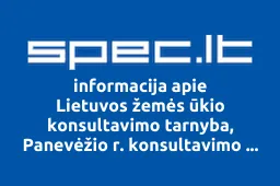 Lietuvos žemės ūkio konsultavimo tarnyba, Panevėžio r. konsultavimo biuras | spec.lt