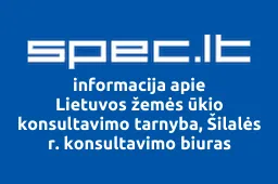 Lietuvos žemės ūkio konsultavimo tarnyba, Šilalės r. konsultavimo biuras | spec.lt