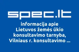 Lietuvos žemės ūkio konsultavimo tarnyba, Vilniaus r. konsultavimo biuras | spec.lt