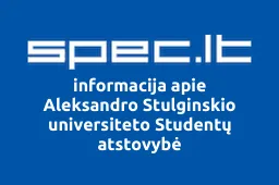 Aleksandro Stulginskio universiteto Studentų atstovybė | spec.lt