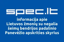 Lietuvos žmonių su negalia šeimų bendrijos padalinio Panevėžio apskrities skyrius | spec.lt