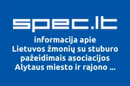 Lietuvos žmonių su stuburo pažeidimais asociacijos Alytaus miesto ir rajono skyrius | spec.lt